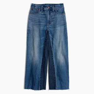 NWOT Madewell Wide-Leg Crop Jeans: Gusset Edition